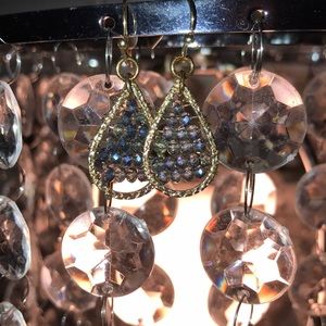 Teardrop shaped earrings